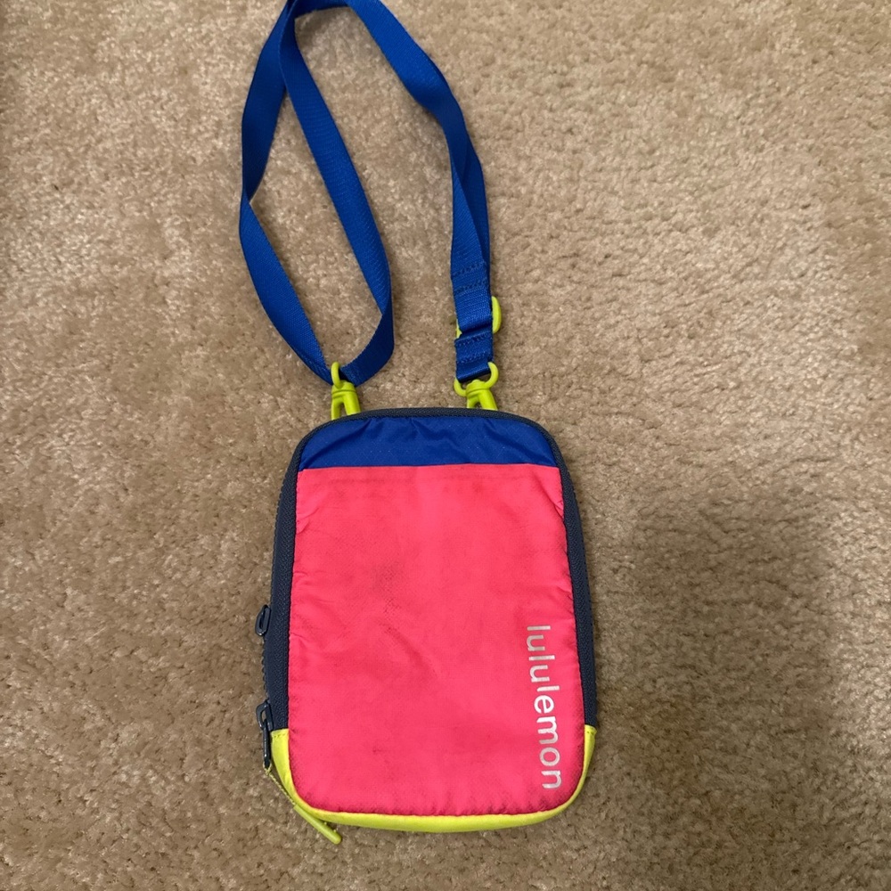 Lululemon Athletica Pink and Blue Mini Bag